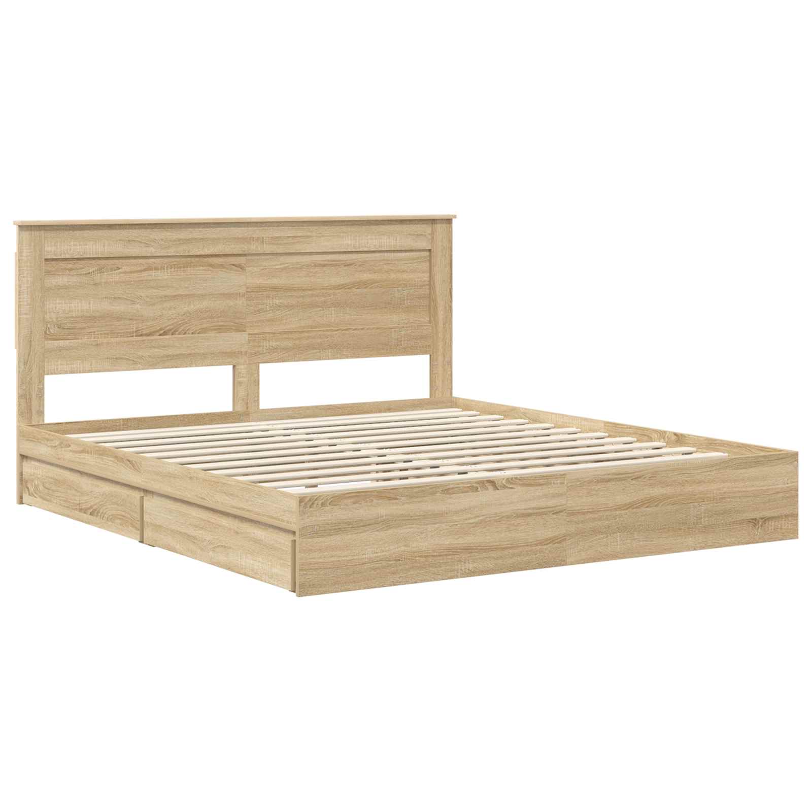 Krevet s od storage Sonoma hrast 180 x 200 cm Konstruirano drvo