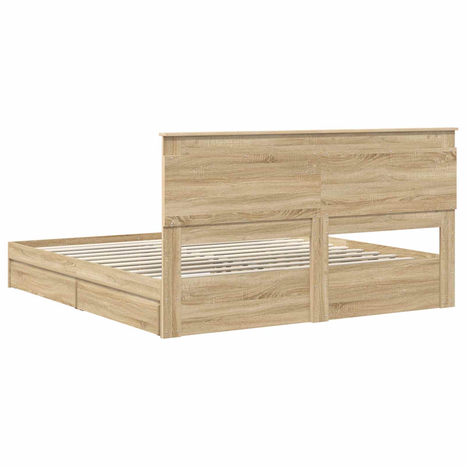 Krevet s od storage Sonoma hrast 180 x 200 cm Konstruirano drvo