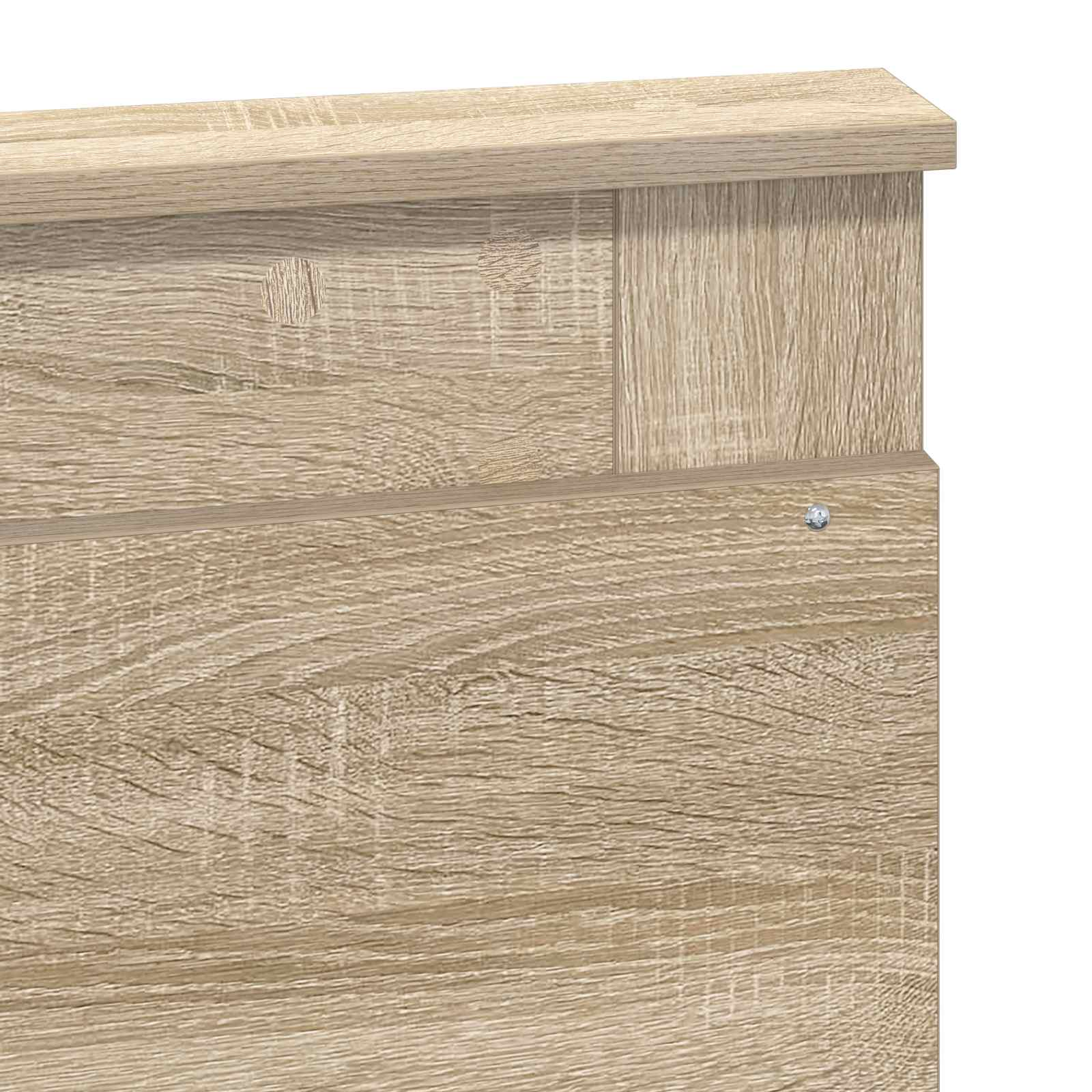 Krevet s od storage Sonoma hrast 120 x 200 cm Konstruirano drvo