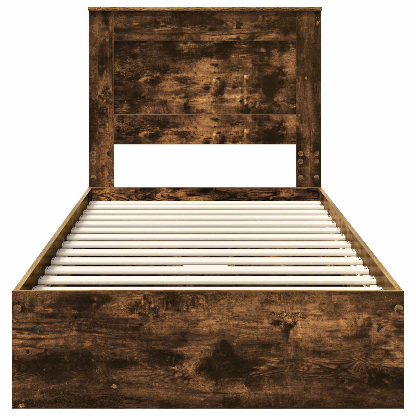 Krevet s od storage s uzglavljem Dimljeni hrast 90 x 190 cm