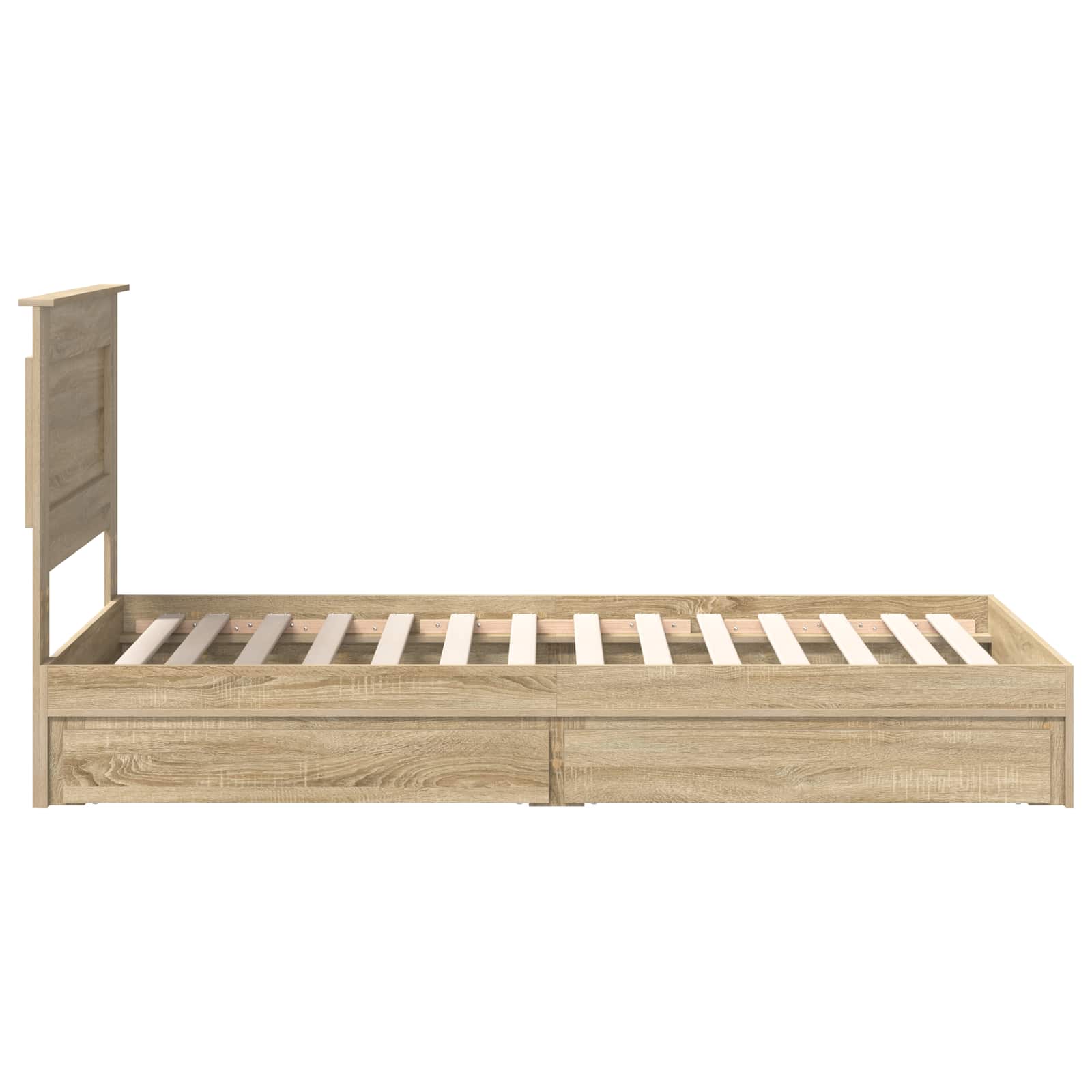 Krevet s od storage Sonoma hrast 75 x 190 cm Konstruirano drvo