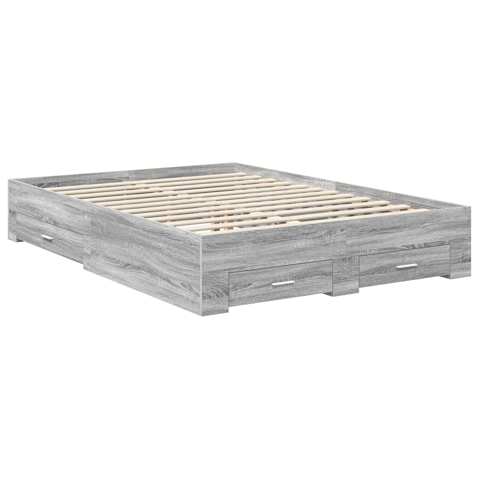 Krevetna konstrukcija s ladicama s uzglavljem Konstruirano drvo