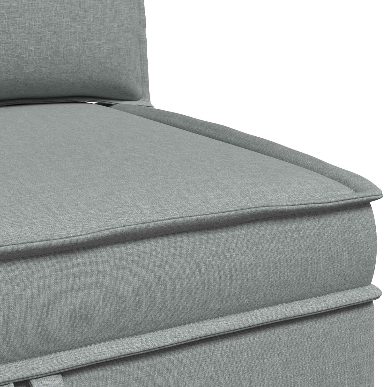 Set namještaja za dnevni boravak 3 pcs Svjetlosiva Tkanina