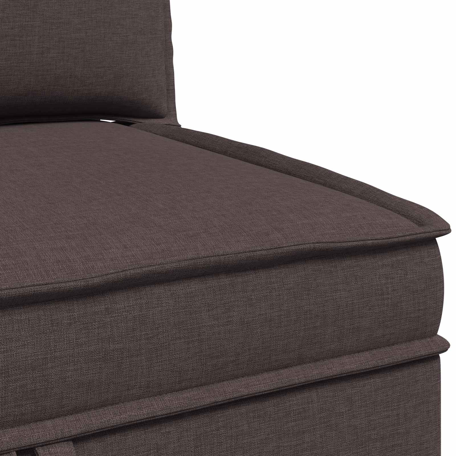 Set namještaja za dnevni boravak 3 pcs Tamno smeđa Tkanina