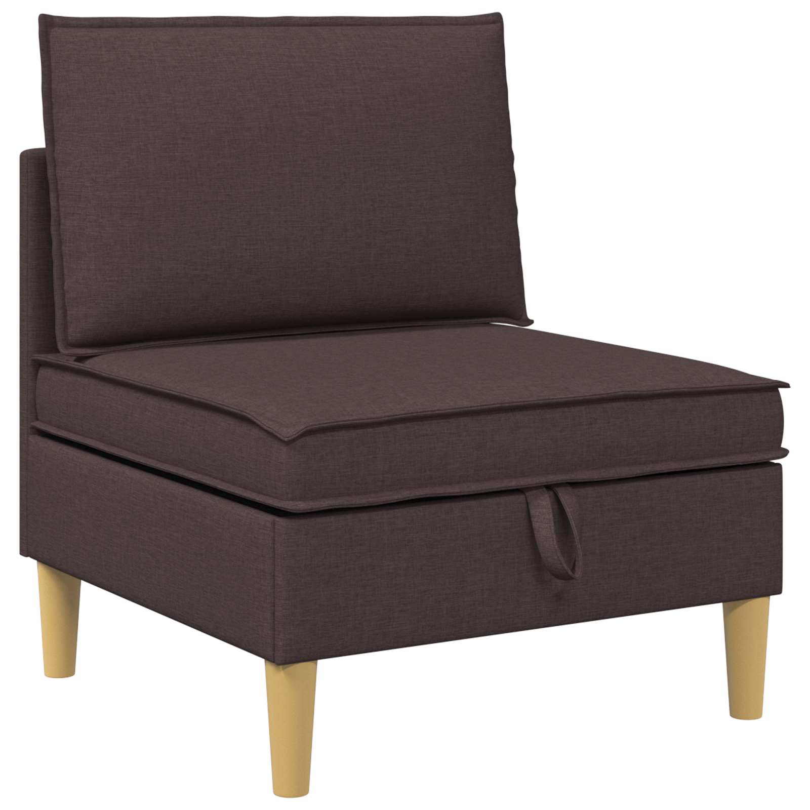 Set namještaja za dnevni boravak 6 pcs Tamno smeđa Tkanina