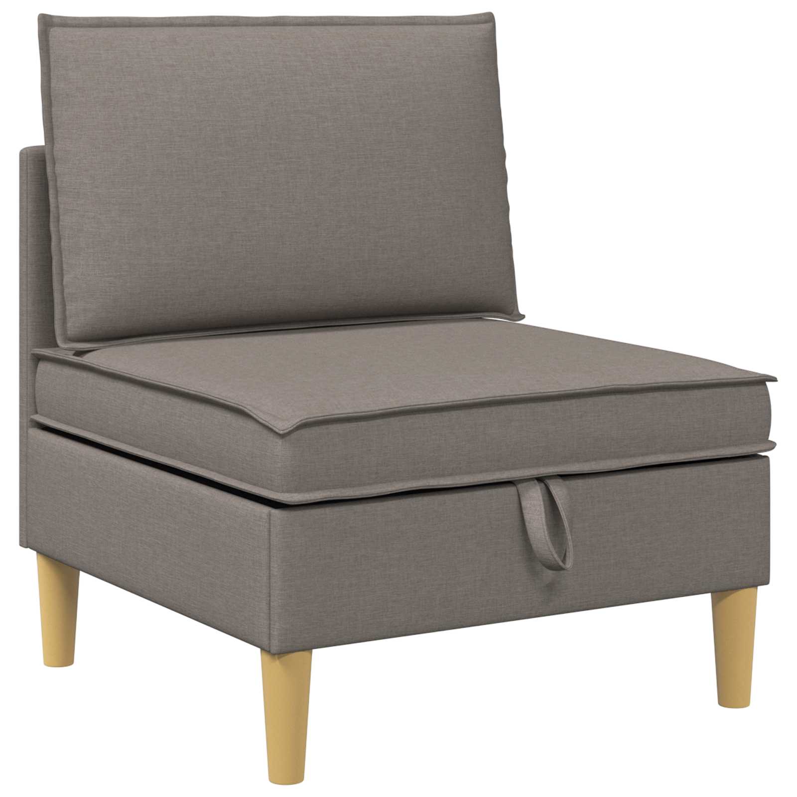 Set namještaja za dnevni boravak 3 pcs Sivosmeđa Tkanina