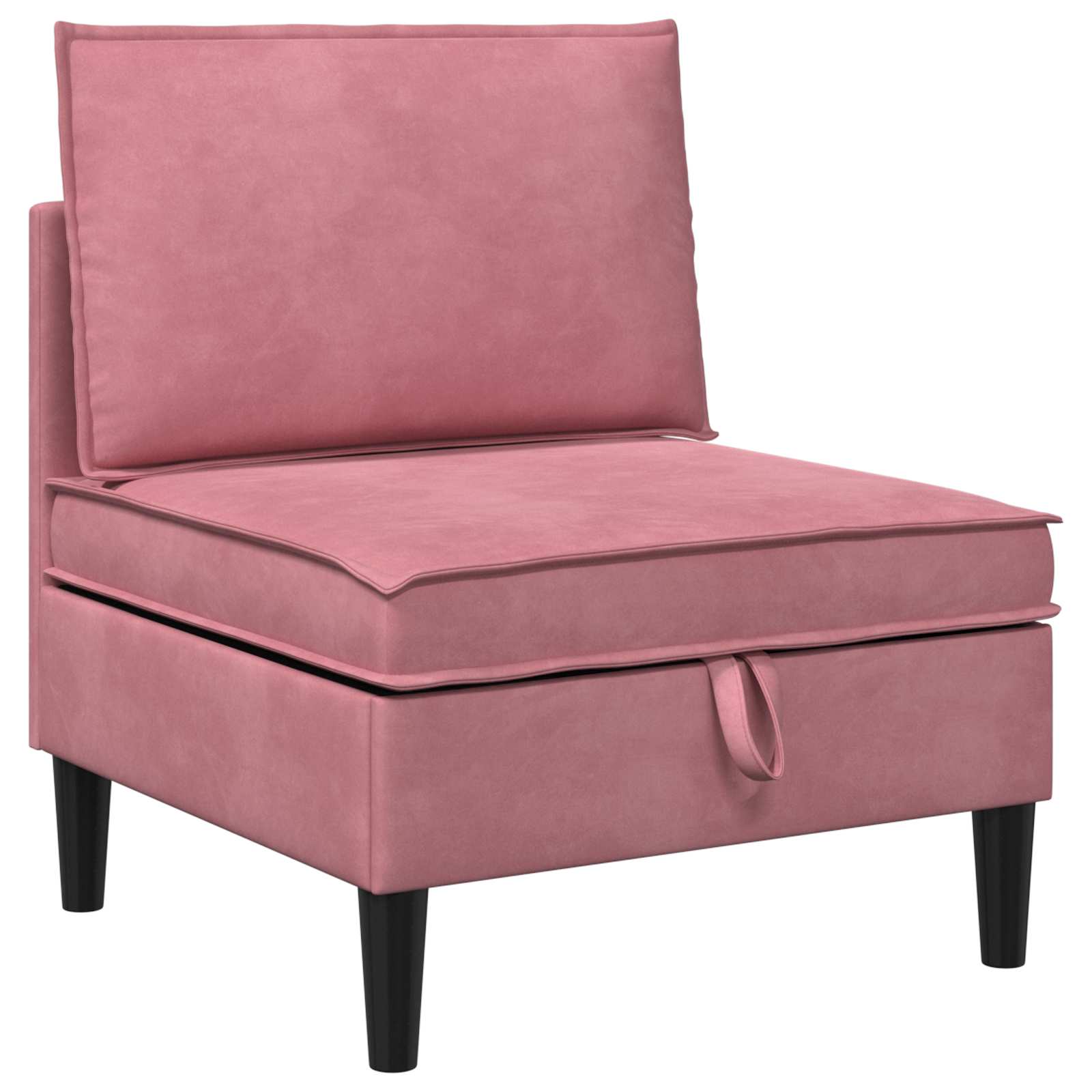 Set namještaja za dnevni boravak 4 pcs Ružičasta Baršun