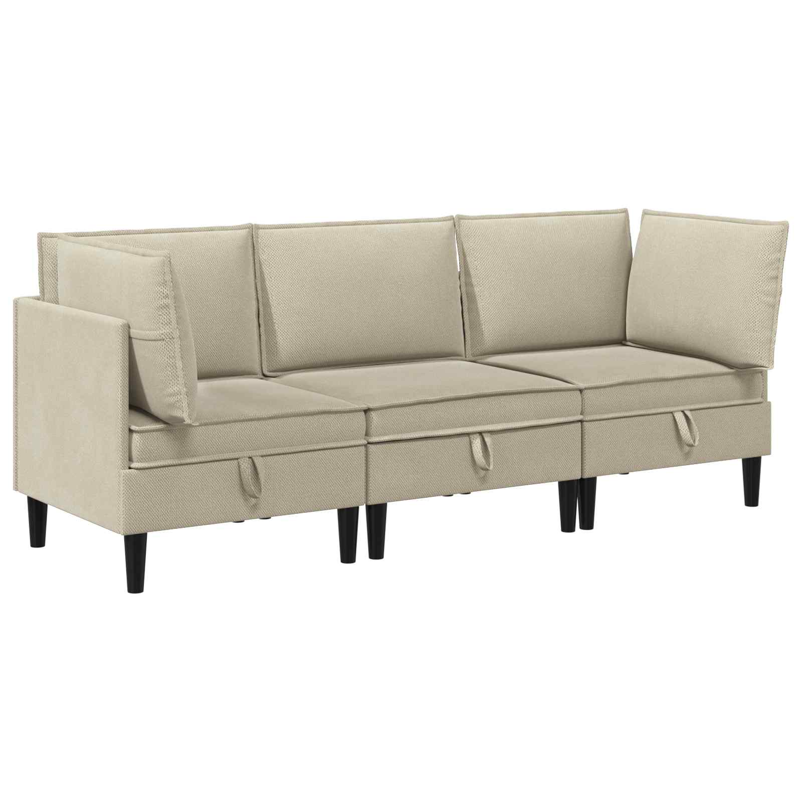Set namještaja za dnevni boravak 3 pcs Pijesak Tkanina