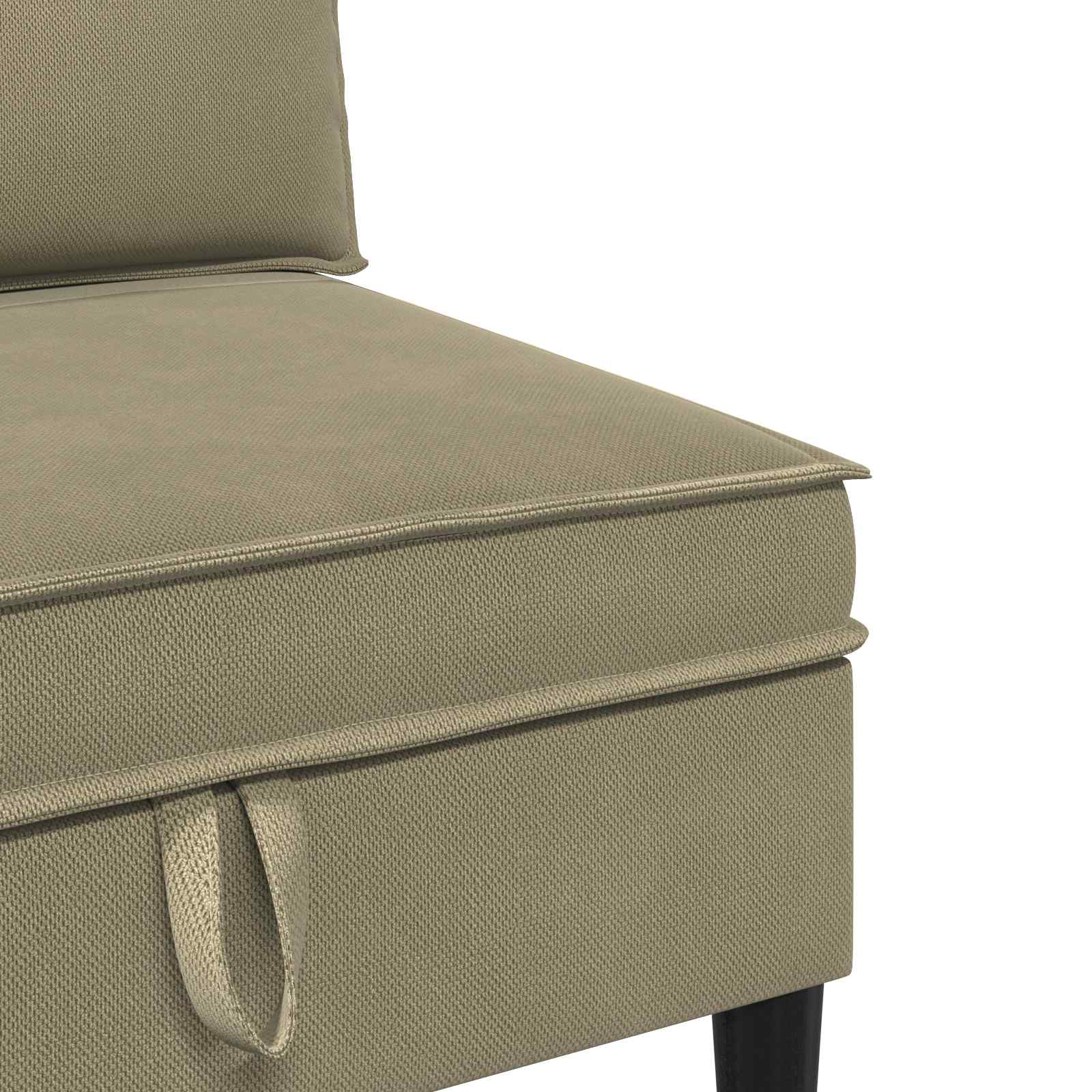 Set namještaja za dnevni boravak 3 pcs Kaki Tkanina
