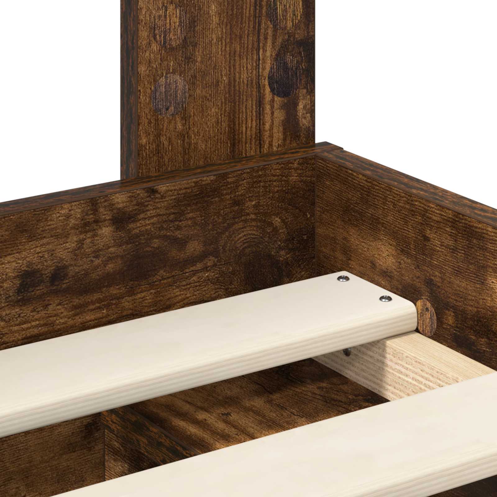 Krevetna konstrukcija s uzglavljem Dimljeni hrast 140 x 190 cm