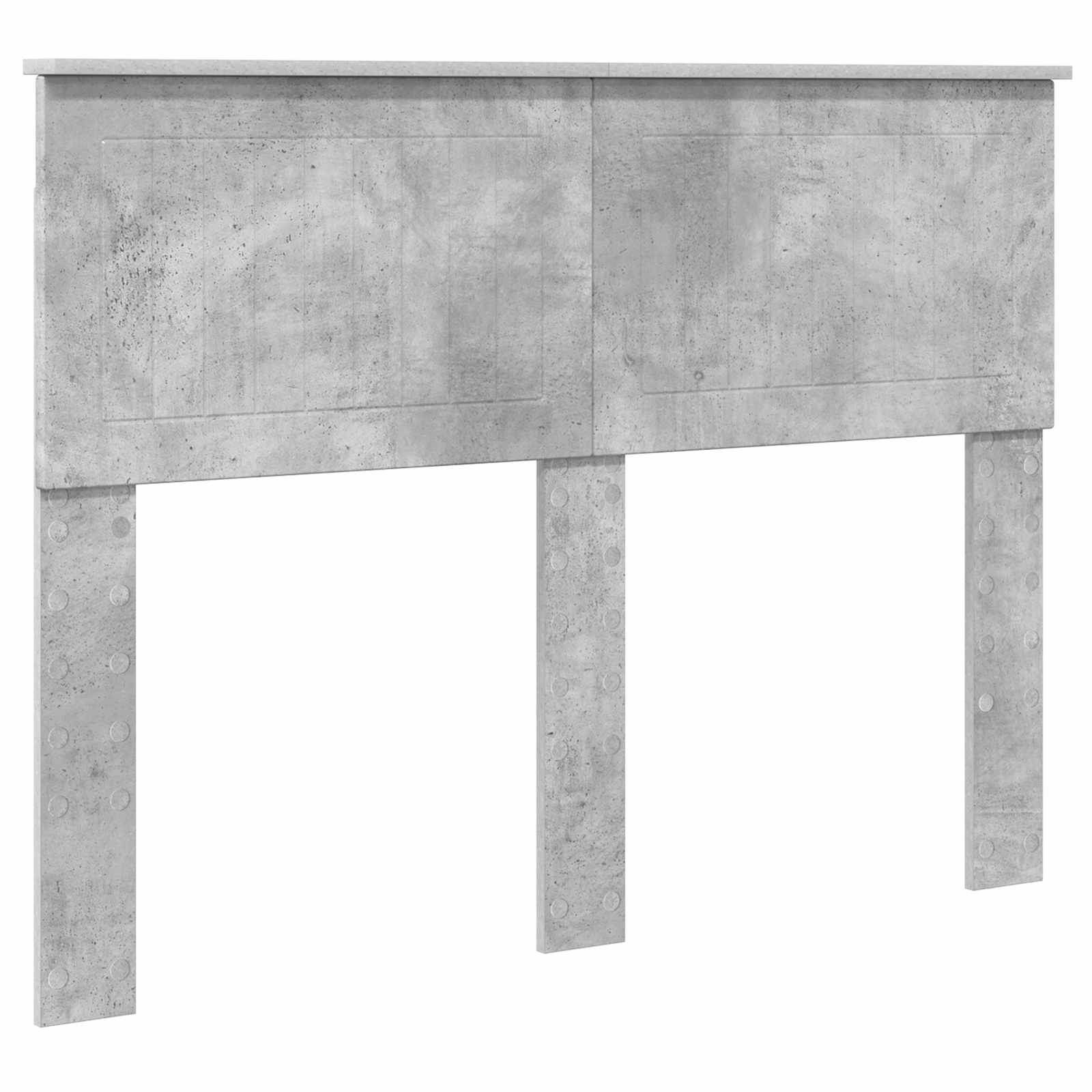 Krevetna konstrukcija Beton 120 x 190 cm Čvrsto borovo drvo