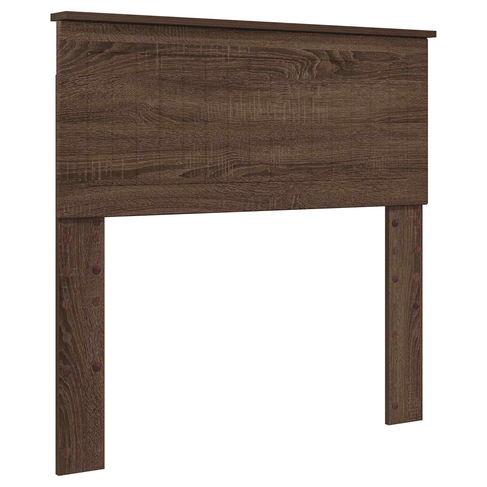 Krevetna konstrukcija s uzglavljem Smeđi hrast 90 x 200 cm