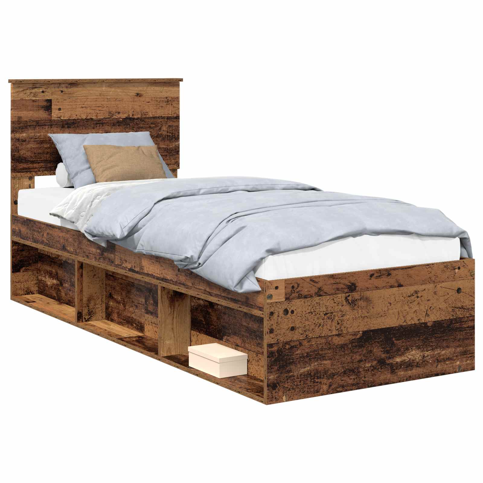 Krevetna konstrukcija Staro drvo 75 x 190 cm Čvrsto borovo drvo