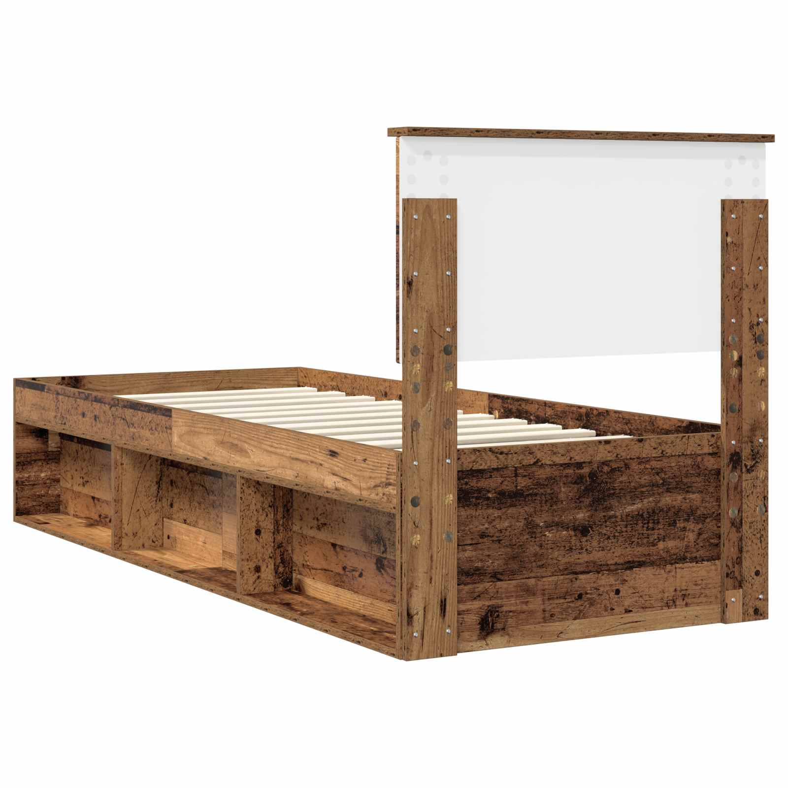 Krevetna konstrukcija Staro drvo 75 x 190 cm Čvrsto borovo drvo