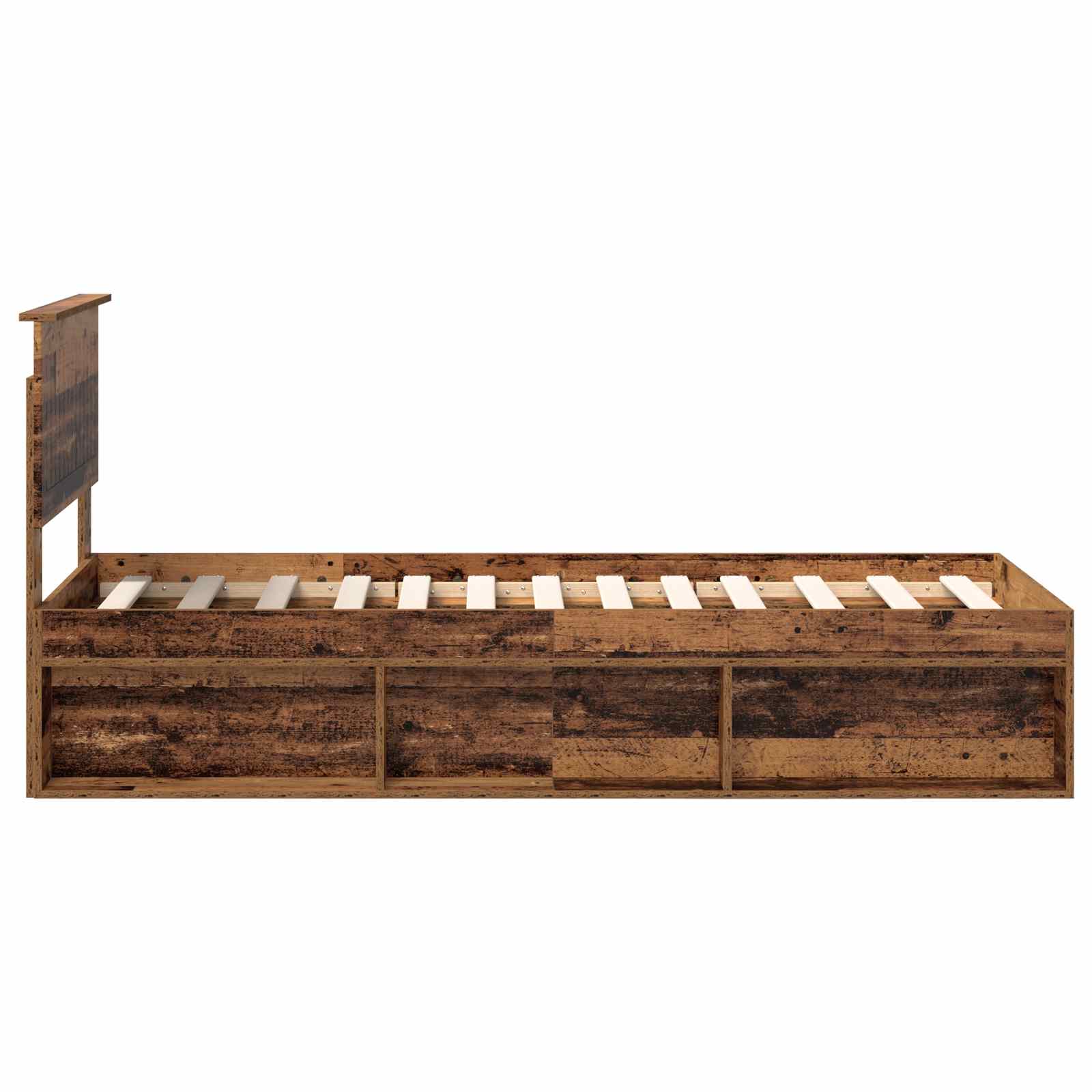 Krevetna konstrukcija Staro drvo 75 x 190 cm Čvrsto borovo drvo
