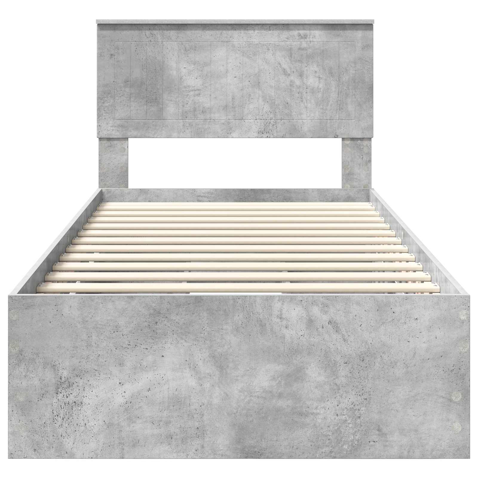 Krevetna konstrukcija s ladicama Betonski sivi 90 x 190 cm