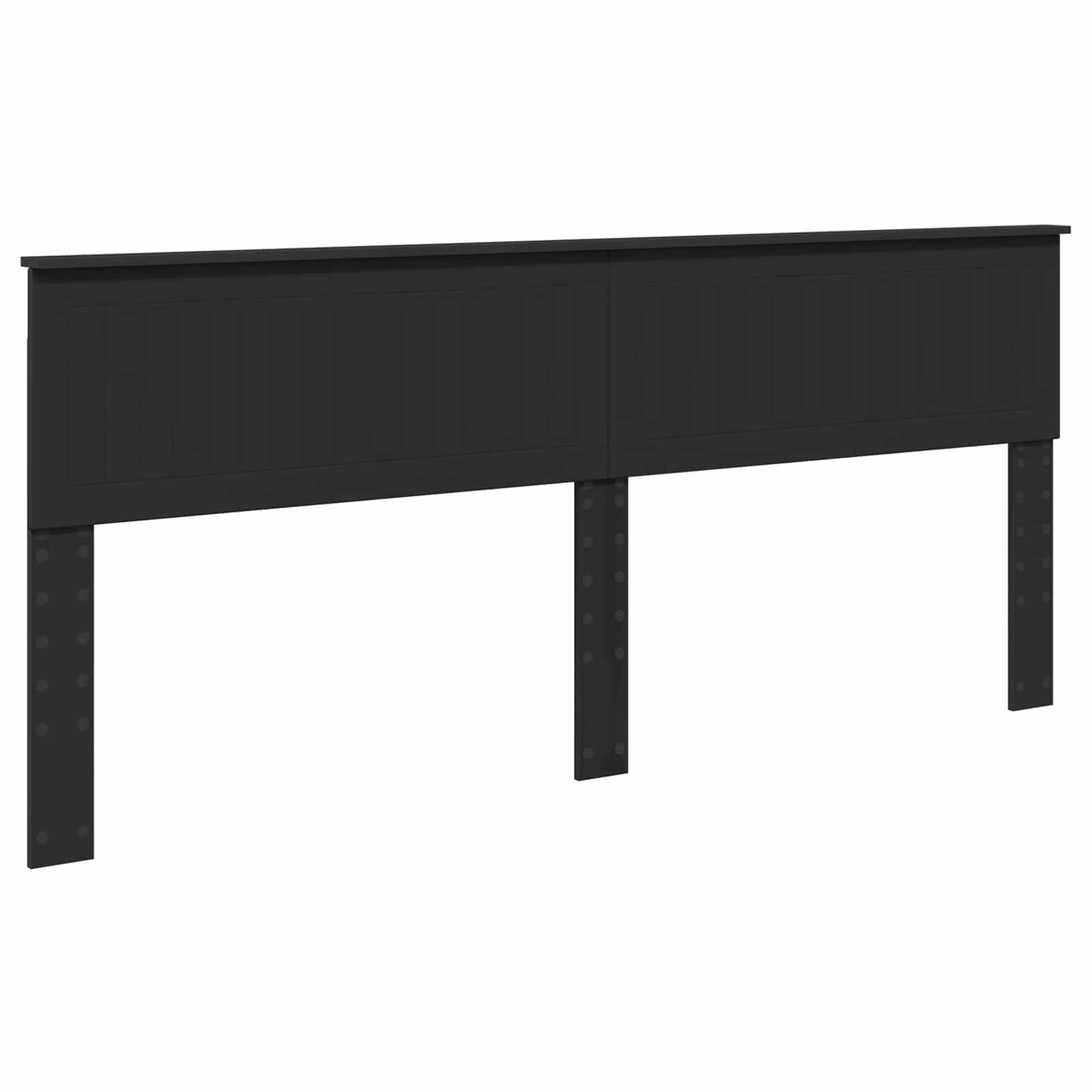 Krevet s od storage Crna 200 x 200 cm Konstruirano drvo