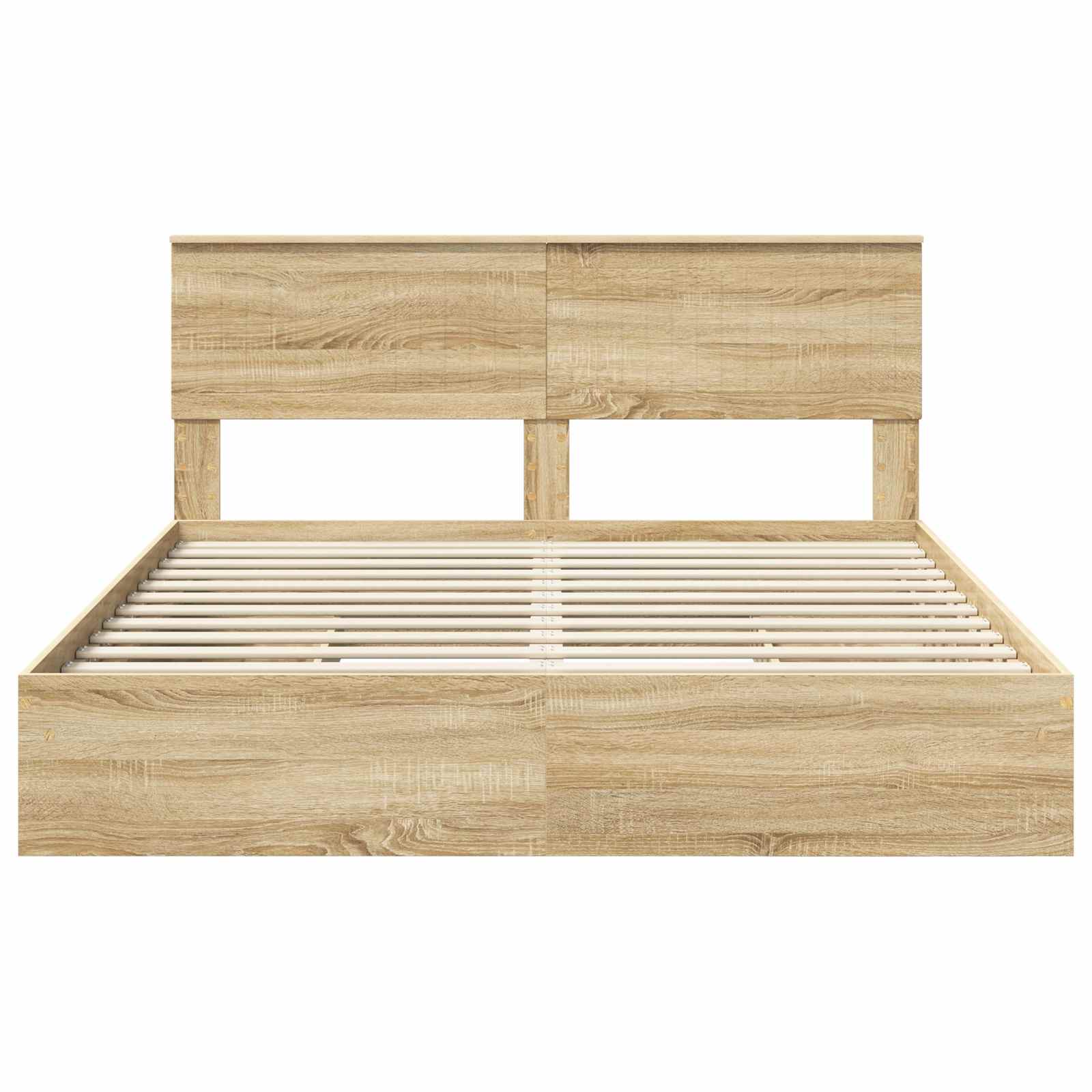 Krevet s od storage Sonoma hrast 160 x 200 cm Konstruirano drvo