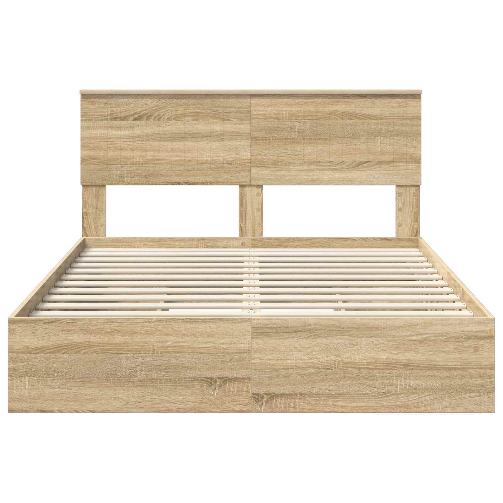 Krevet s od storage Sonoma hrast 140 x 190 cm Konstruirano drvo