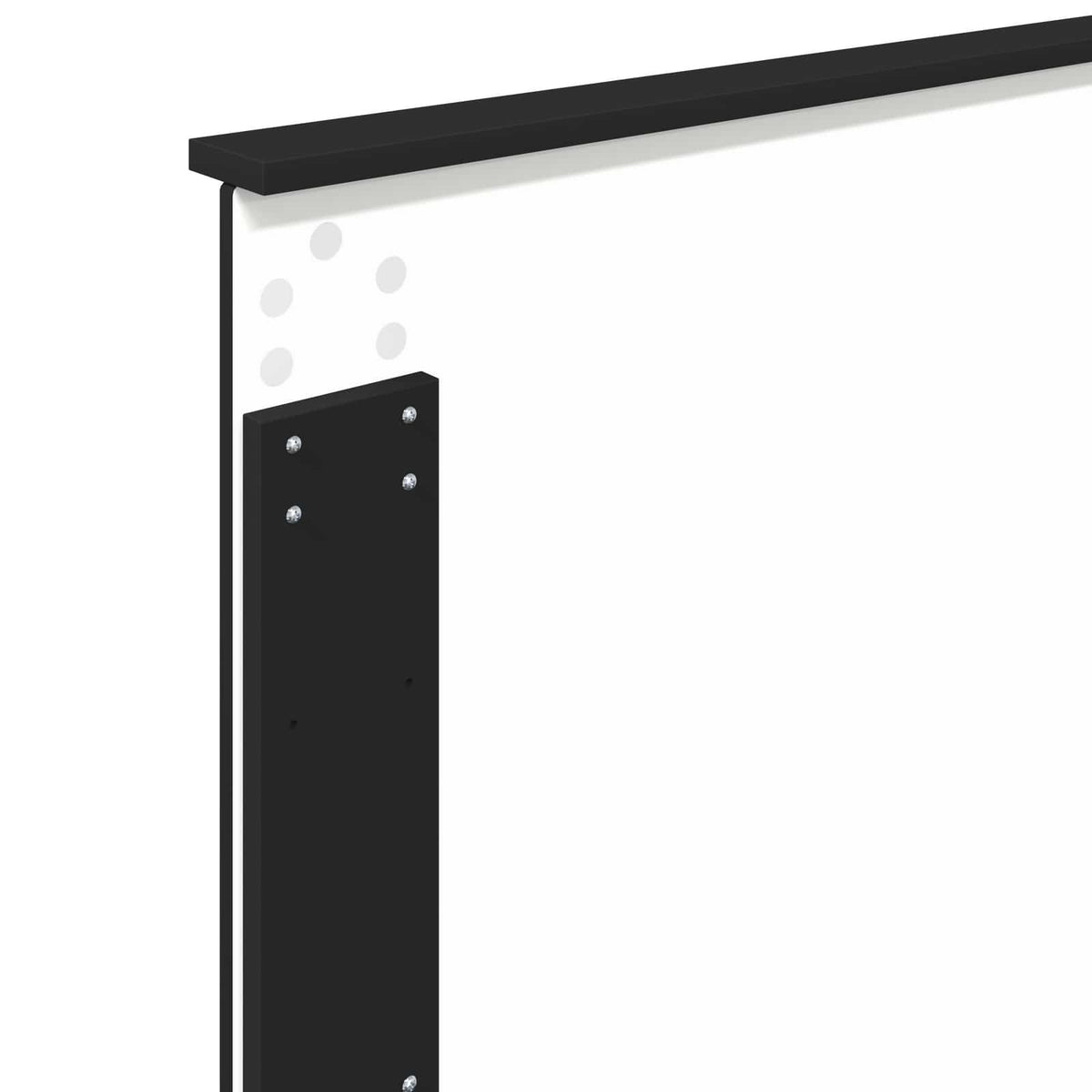 Krevet s od storage Crna 100 x 200 cm Konstruirano drvo