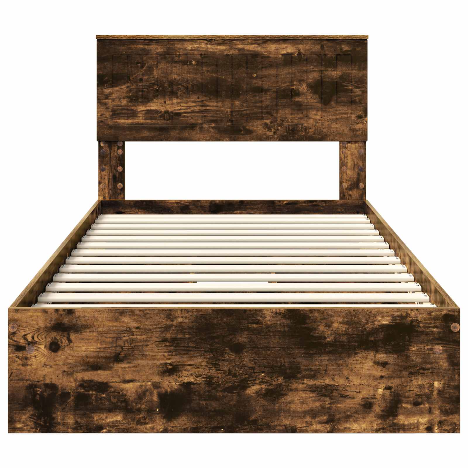 Krevet s od storage s uzglavljem Dimljeni hrast 100 x 200 cm