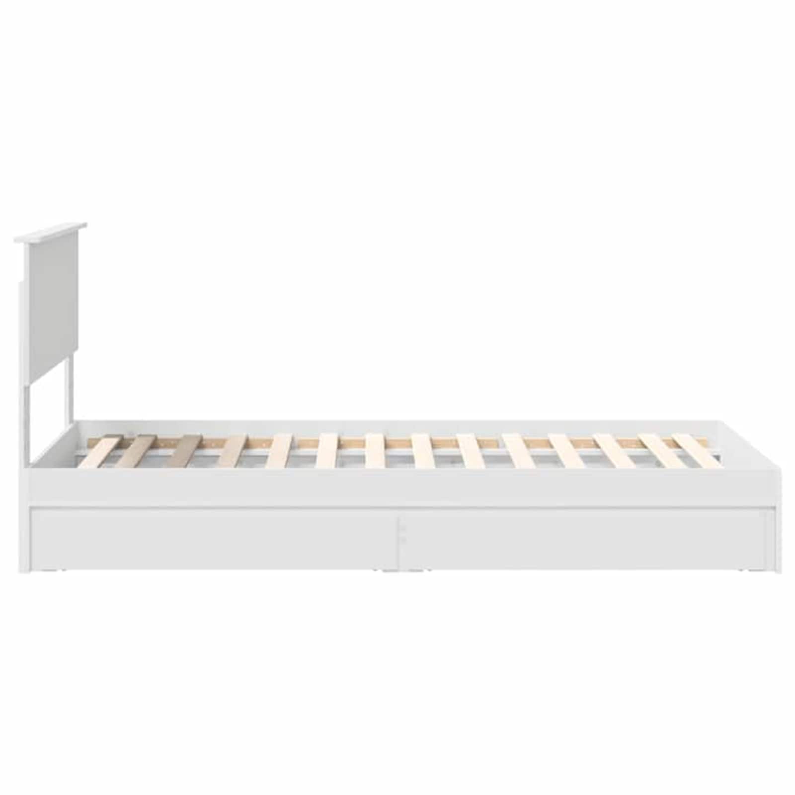 Krevet s od storage Bijelo 90 x 200 cm Konstruirano drvo