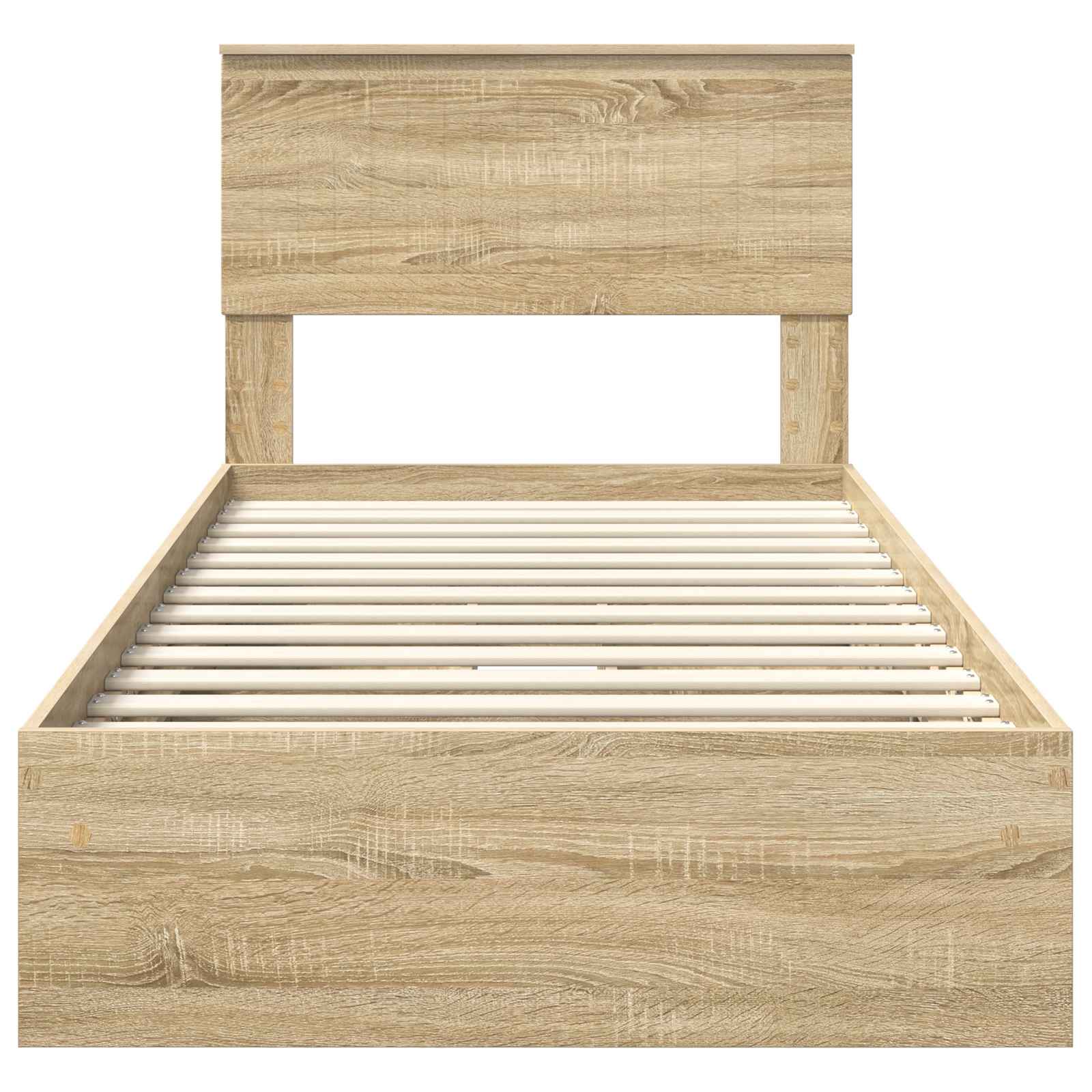 Krevet s od storage Sonoma hrast 90 x 190 cm Konstruirano drvo