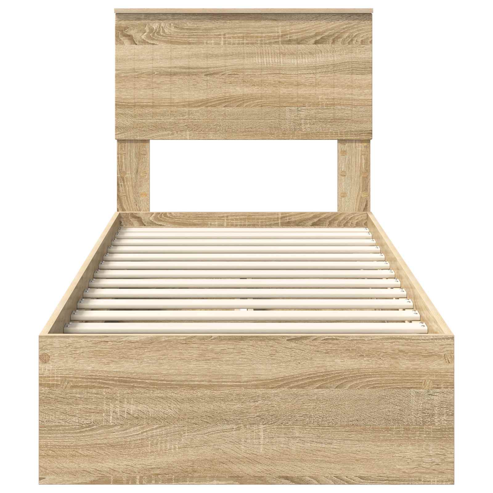 Krevet s od storage Sonoma hrast 75 x 190 cm Konstruirano drvo