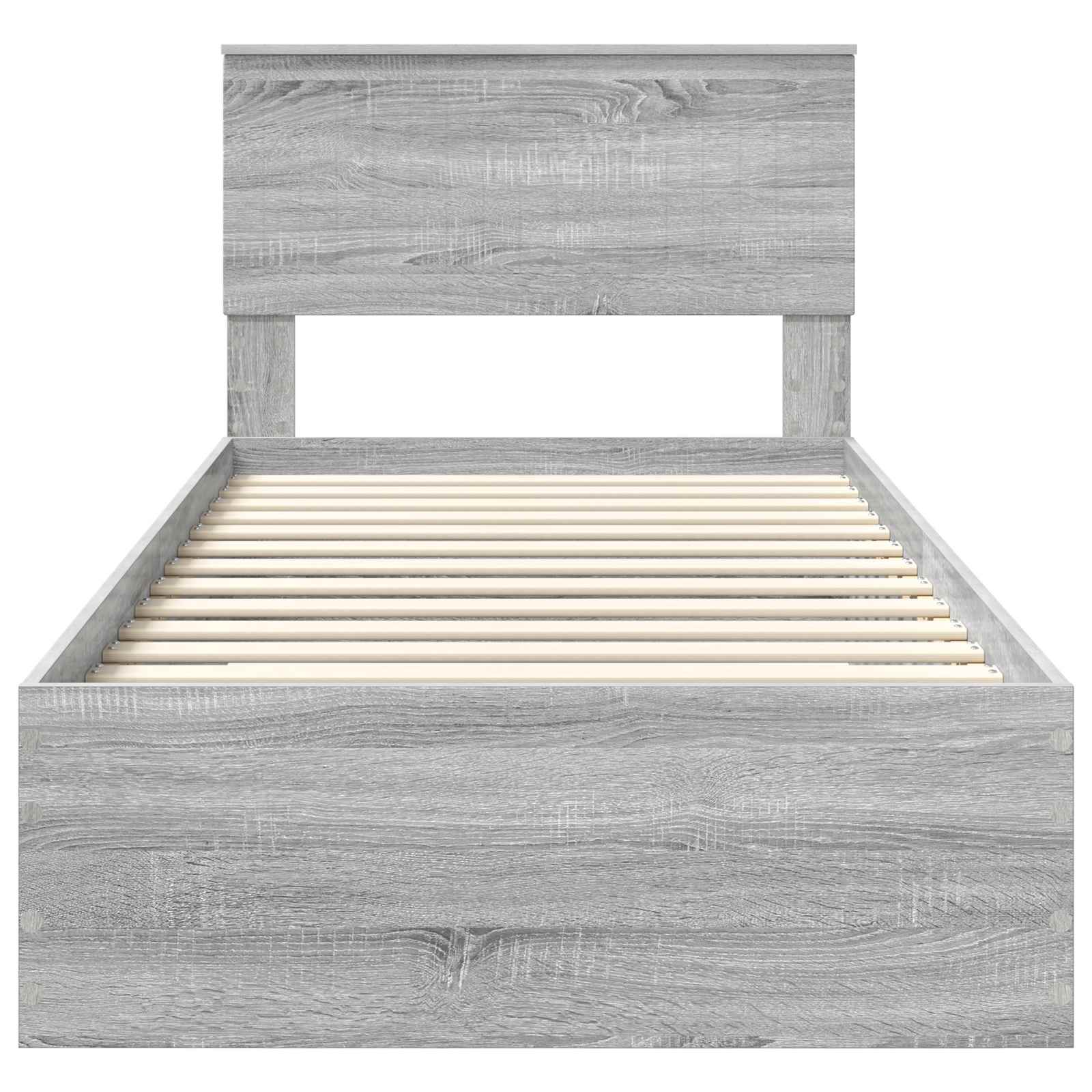 Krevetna konstrukcija Siva Sonoma 90 x 190 cm Konstruirano drvo