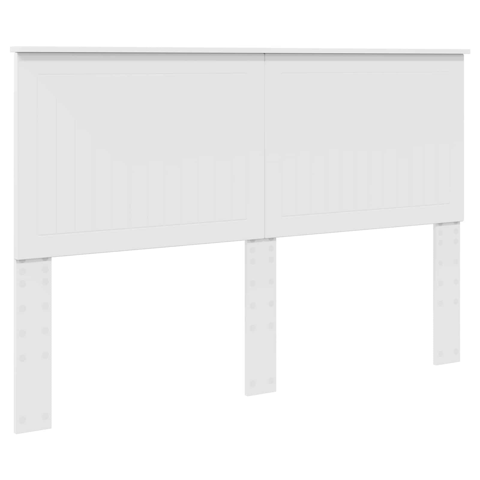 Krevetna konstrukcija Bijelo 150 x 200 cm Čvrsto borovo drvo