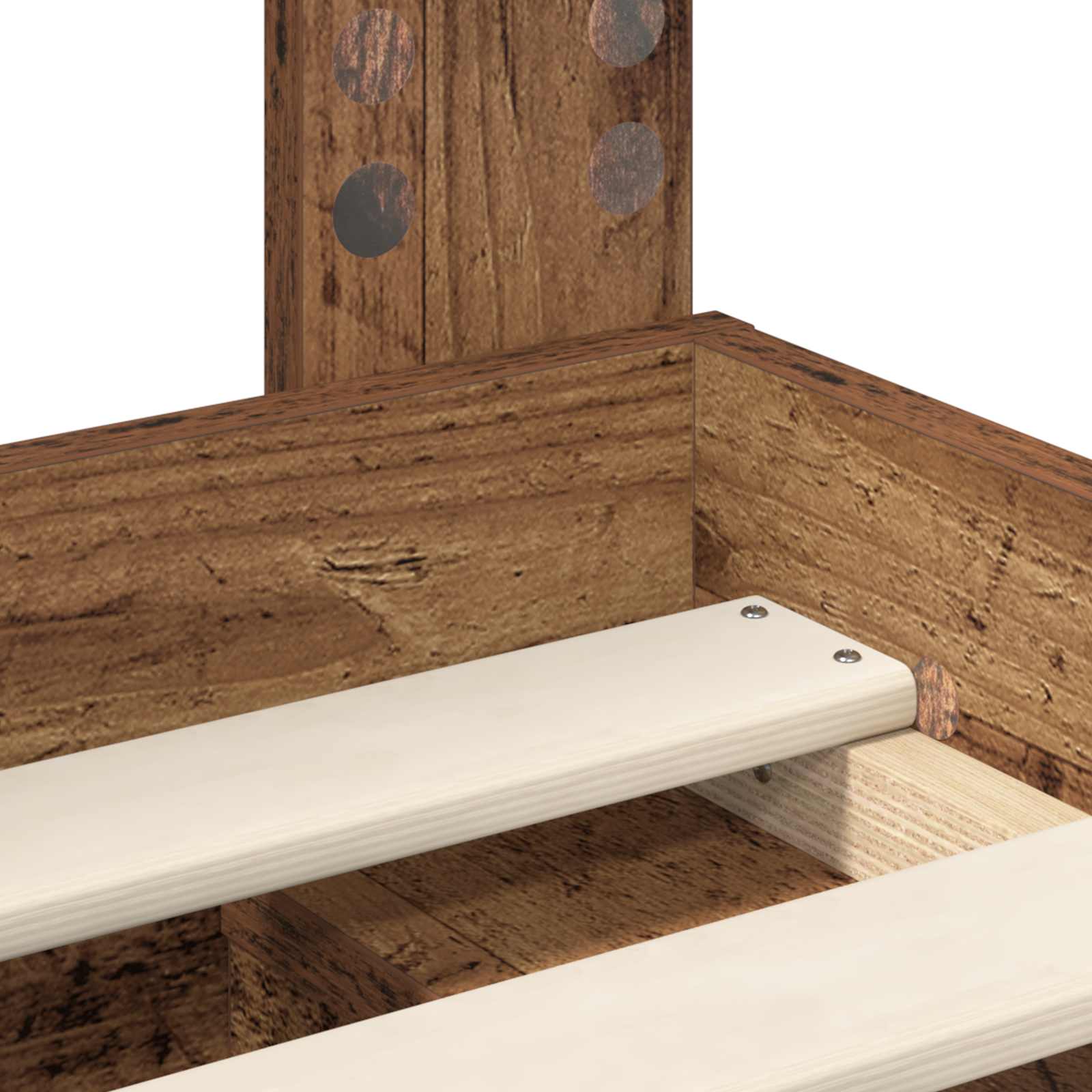 Krevetna konstrukcija s uzglavljem Staro drvo 150 x 200 cm