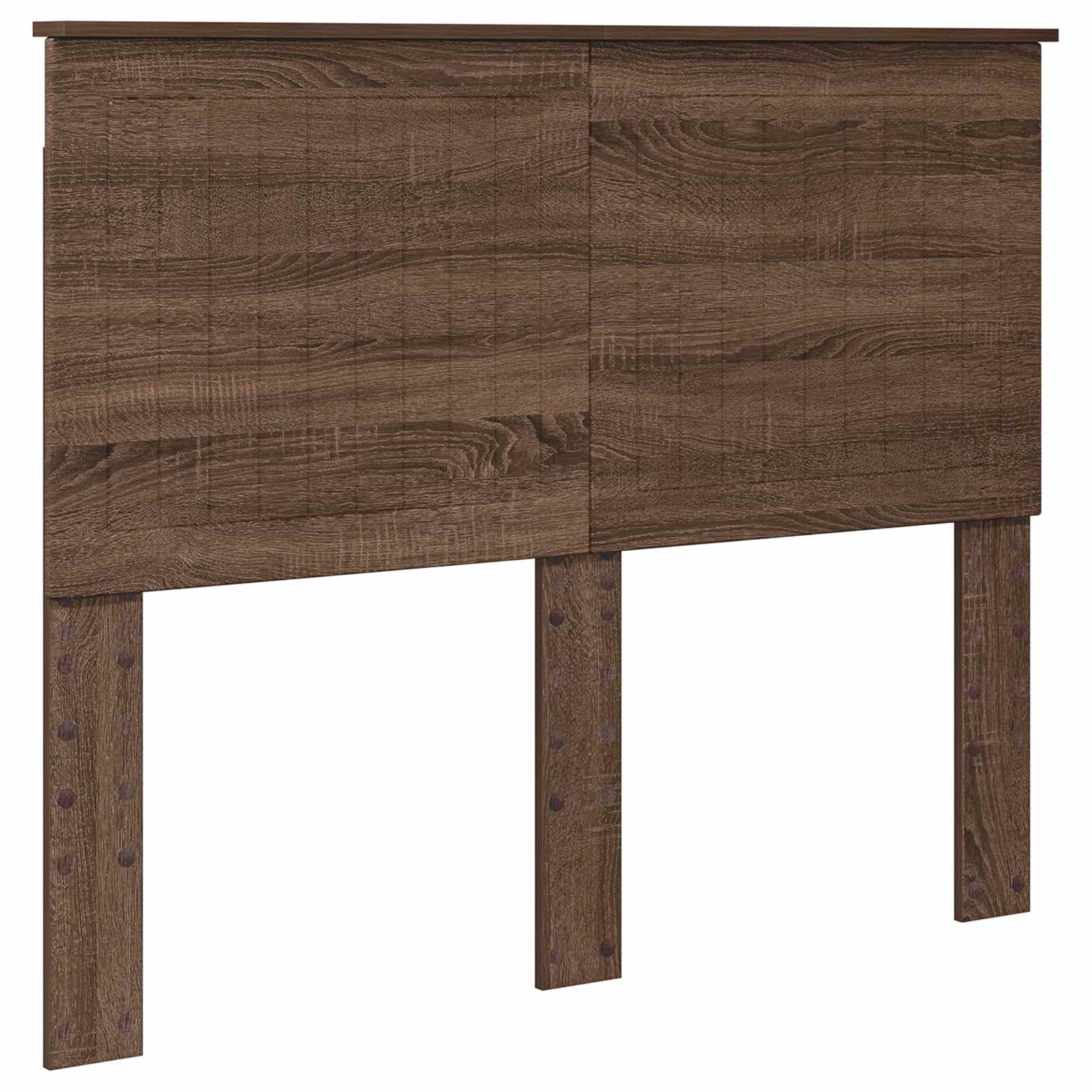 Krevetna konstrukcija s uzglavljem Smeđi hrast 120 x 200 cm