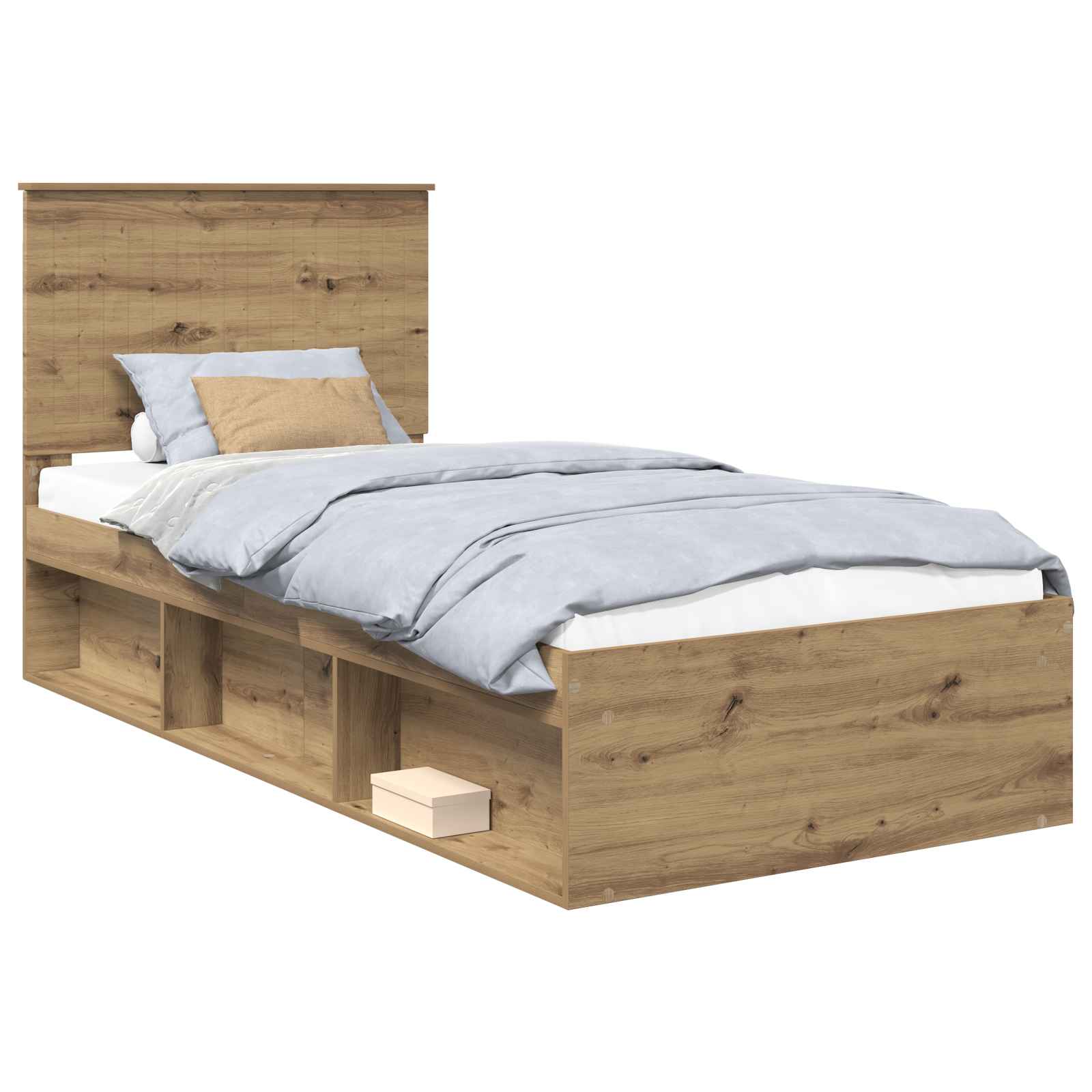 Krevetna konstrukcija Umjetnička hrastovina 90 x 200 cm