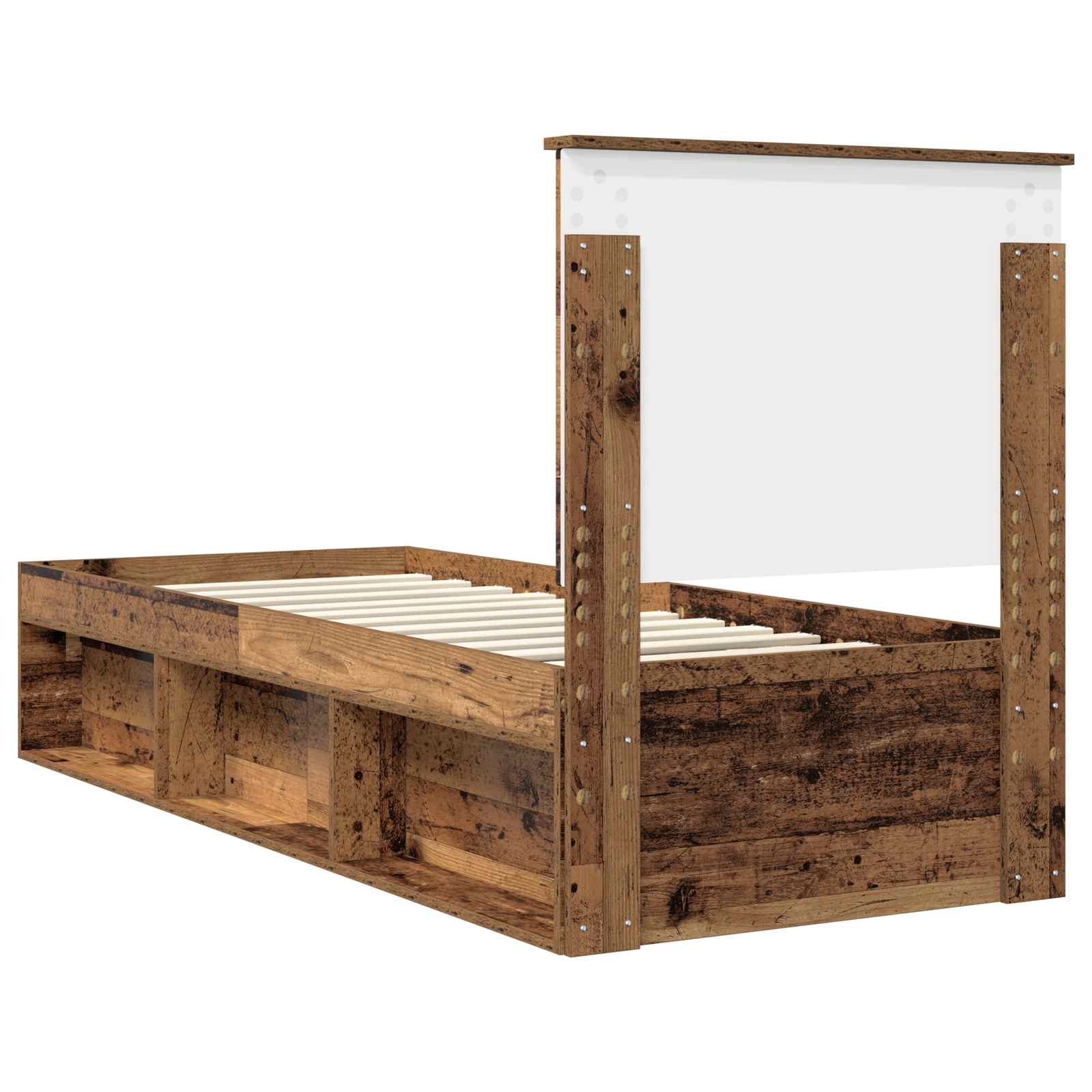 Krevetna konstrukcija Staro drvo 75 x 190 cm Čvrsto borovo drvo