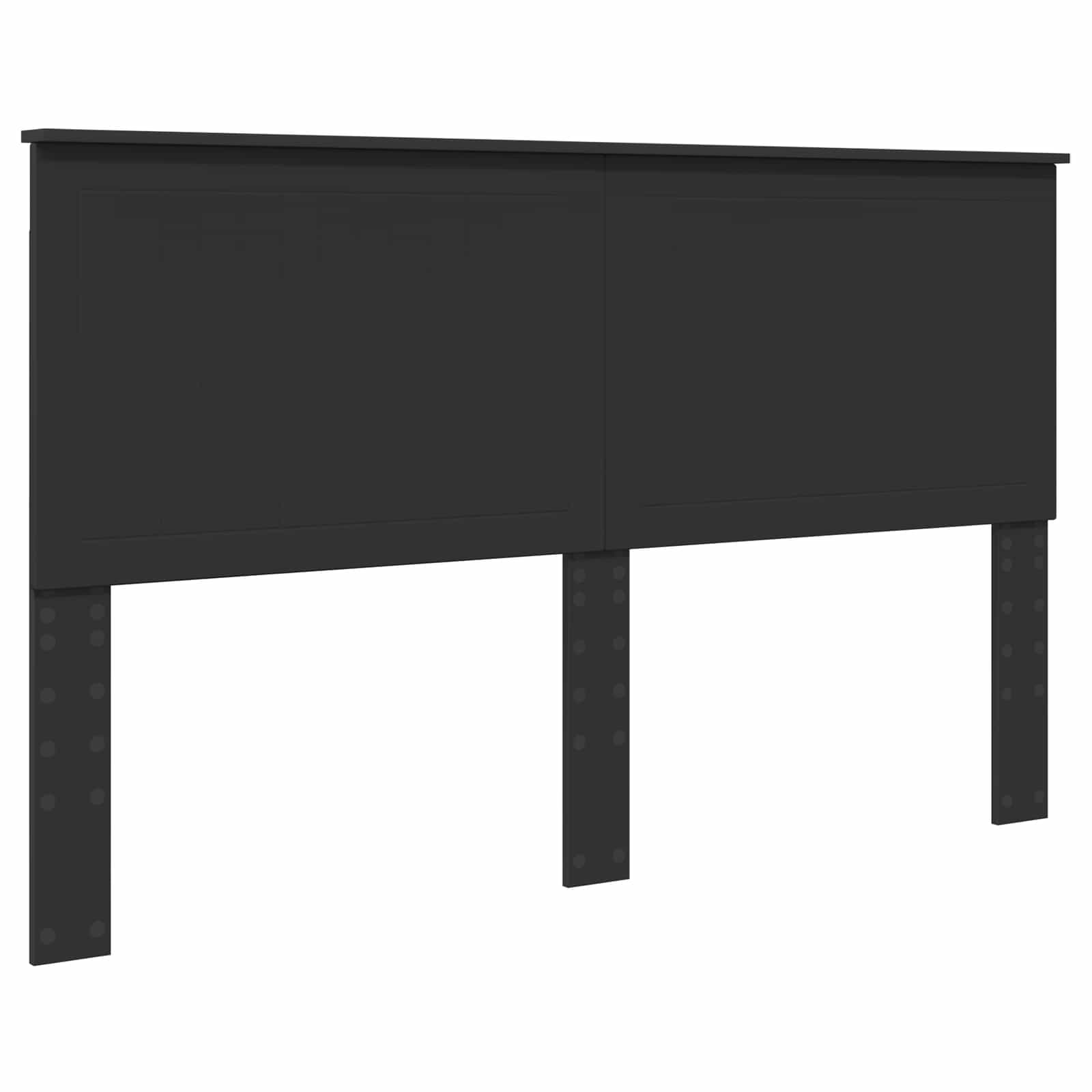 Krevetna konstrukcija Crna 160 x 200 cm Inženjersko Drvo