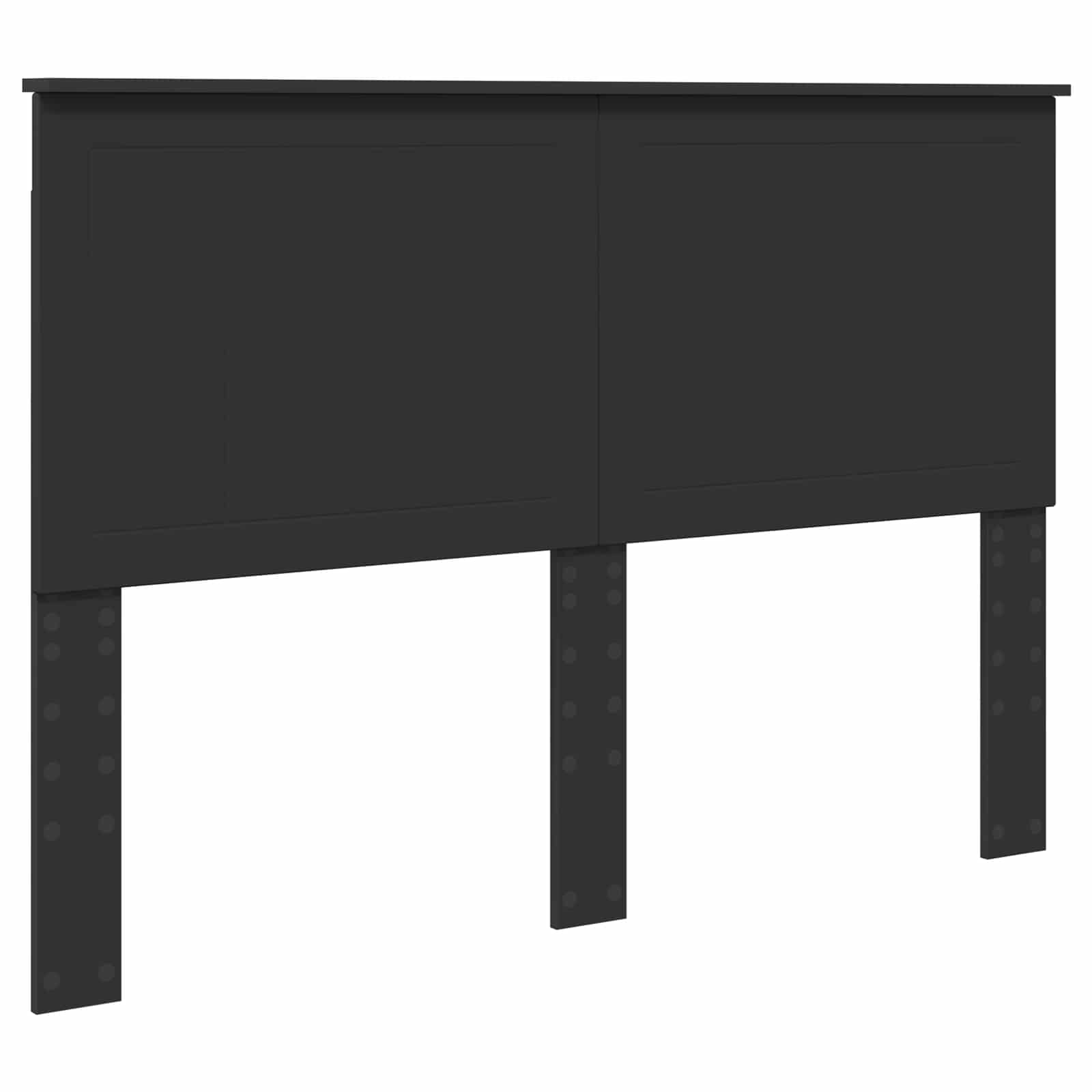 Krevetna konstrukcija Crna 140 x 190 cm Inženjersko Drvo