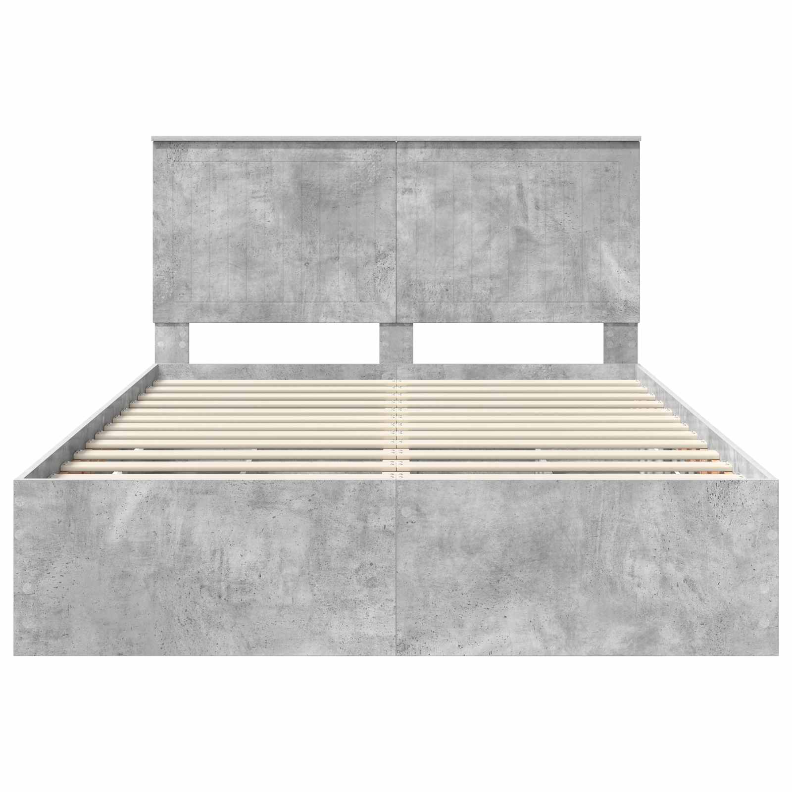 Krevetna konstrukcija s ladicama Betonski sivi 135 x 190 cm