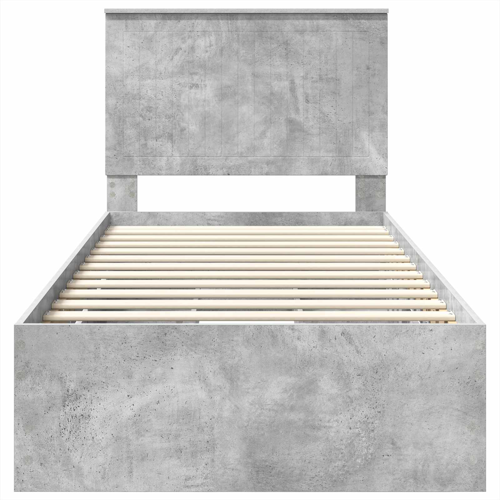 Krevetna konstrukcija s ladicama Betonski sivi 90 x 200 cm