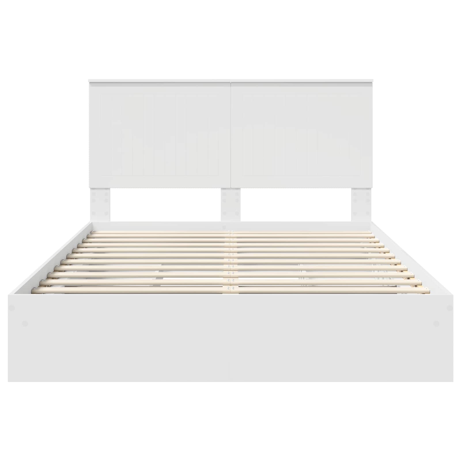 Krevet s od storage Bijelo 140 x 200 cm Konstruirano drvo