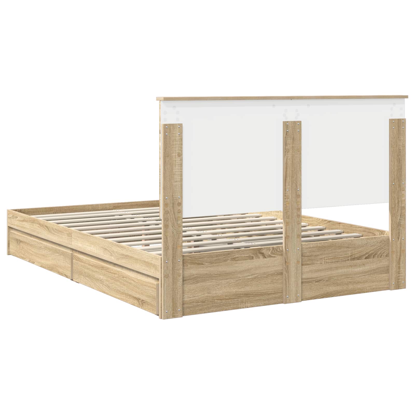 Krevet s od storage Sonoma hrast 135 x 190 cm Konstruirano drvo
