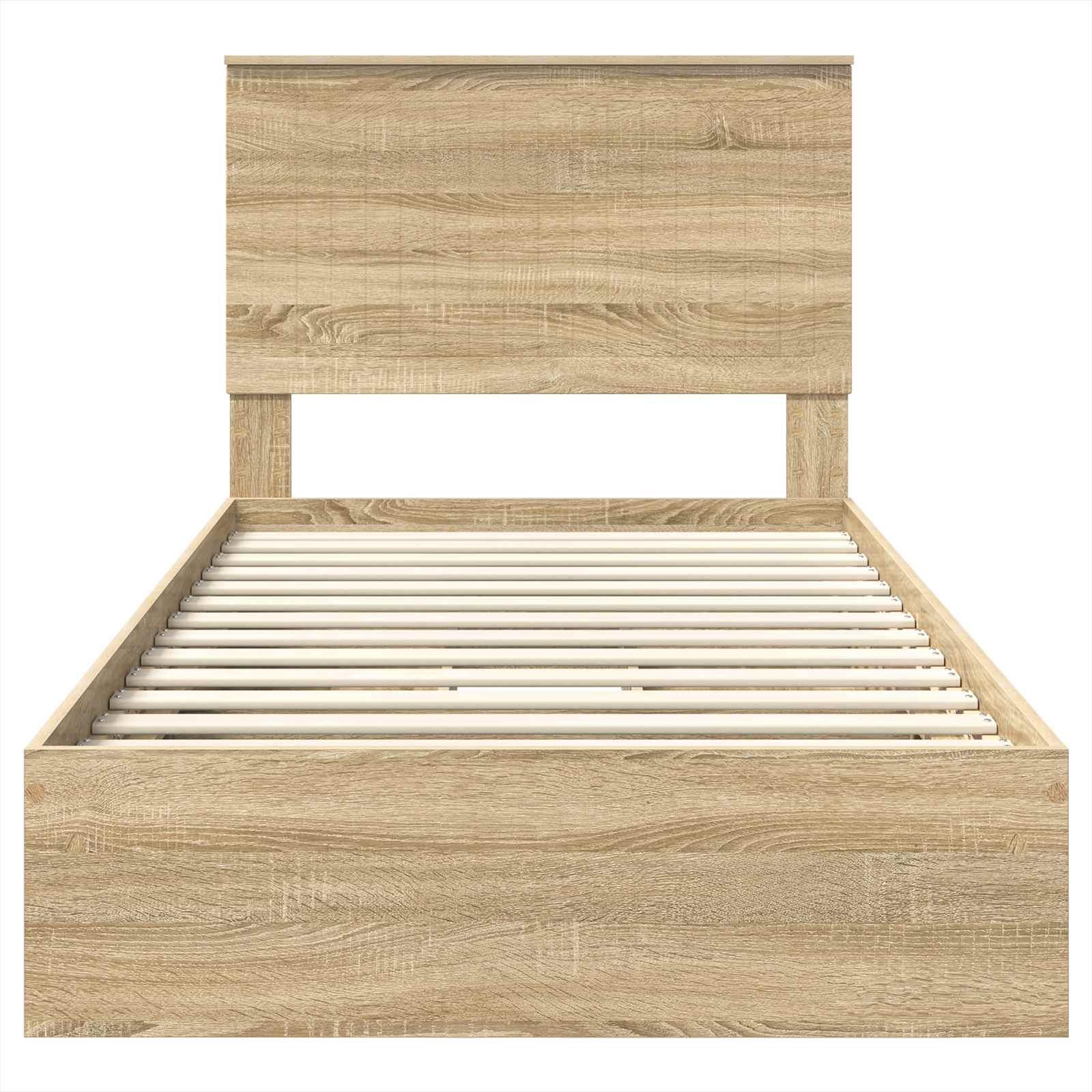 Krevet s od storage Sonoma hrast 100 x 200 cm Konstruirano drvo