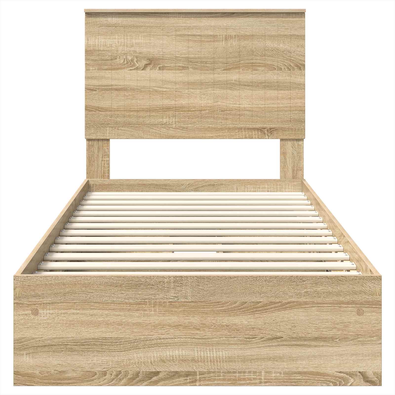 Krevet s od storage Sonoma hrast 90 x 190 cm Konstruirano drvo