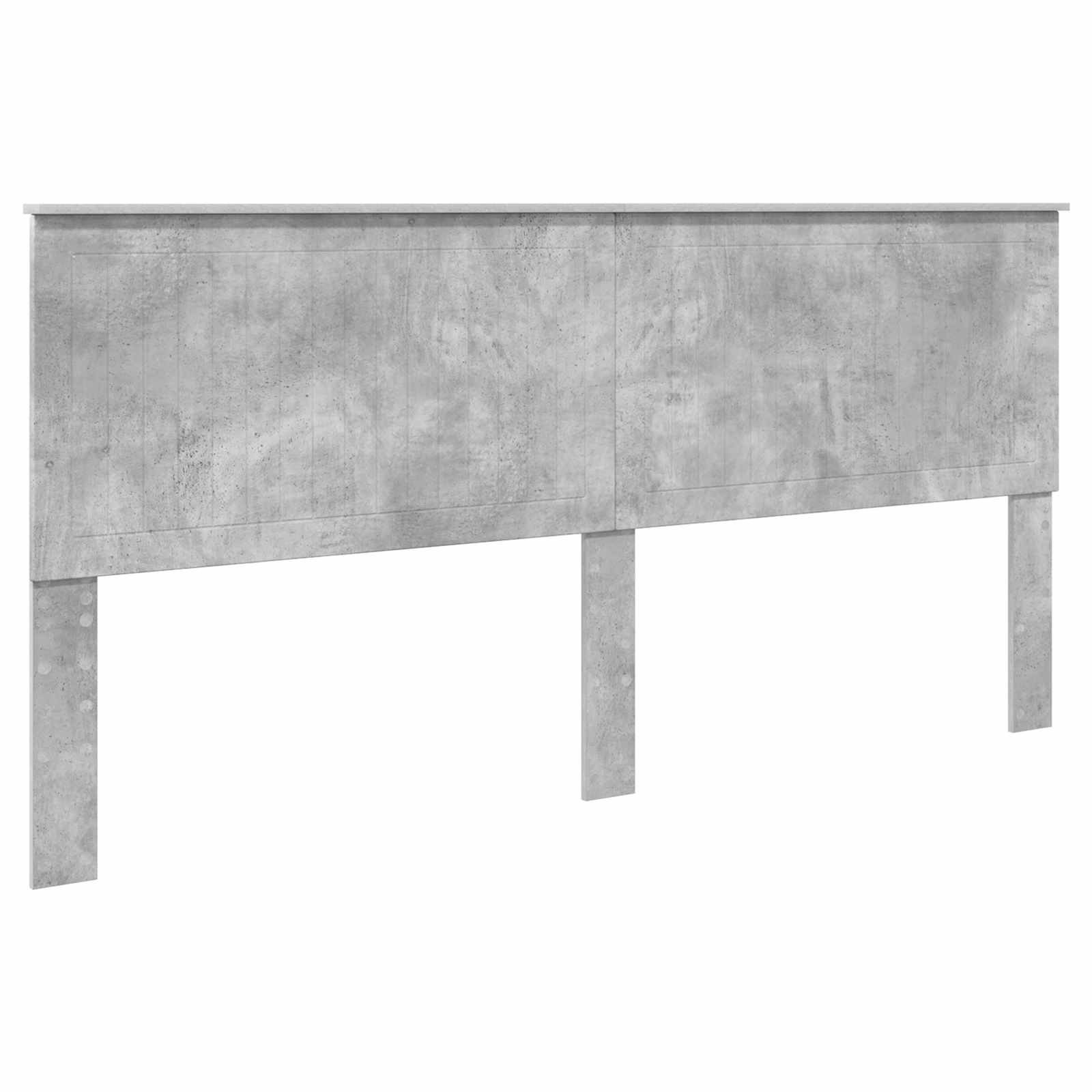 Krevetna konstrukcija s uzglavljem Betonski sivi 200 x 200 cm