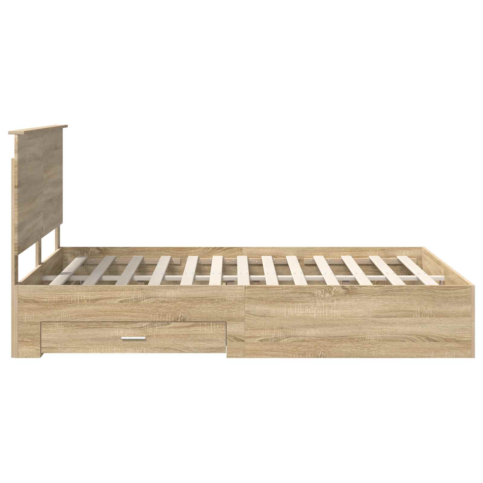 Krevetna konstrukcija s uzglavljem Sonoma hrast 150 x 200 cm