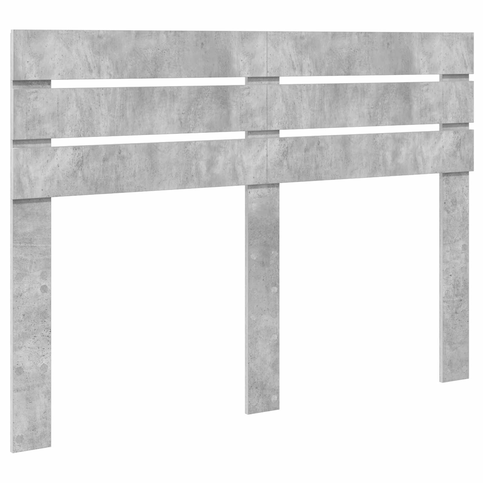 Krevetna konstrukcija Beton 160 x 200 cm Čvrsto borovo drvo