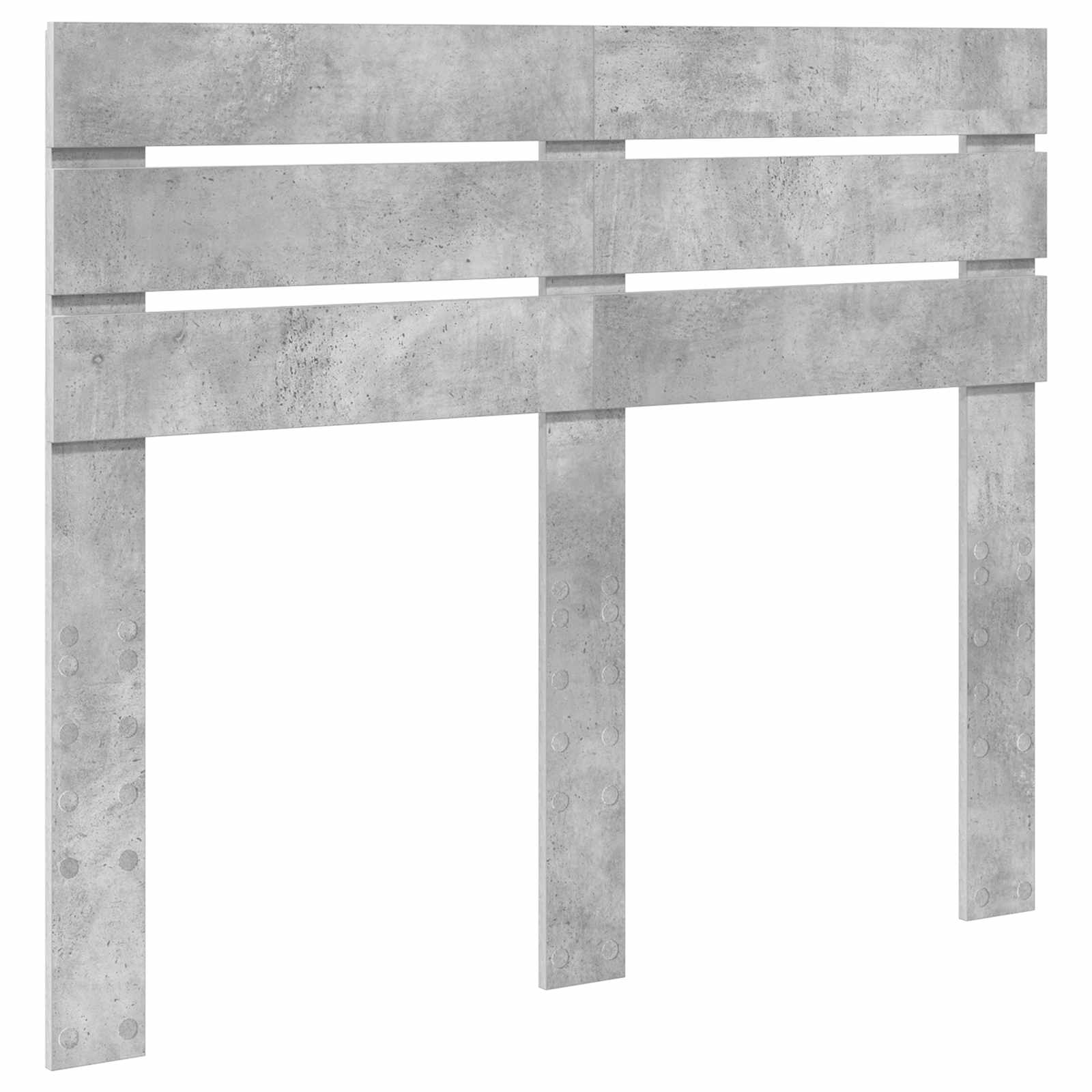 Krevetna konstrukcija Beton 120 x 190 cm Čvrsto borovo drvo
