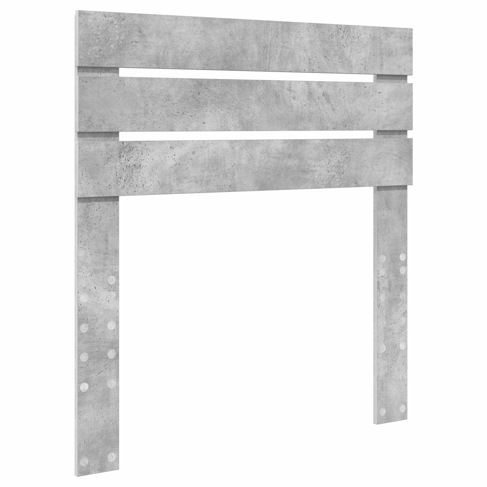 Krevetna konstrukcija s uzglavljem Betonska siva 90 x 190 cm