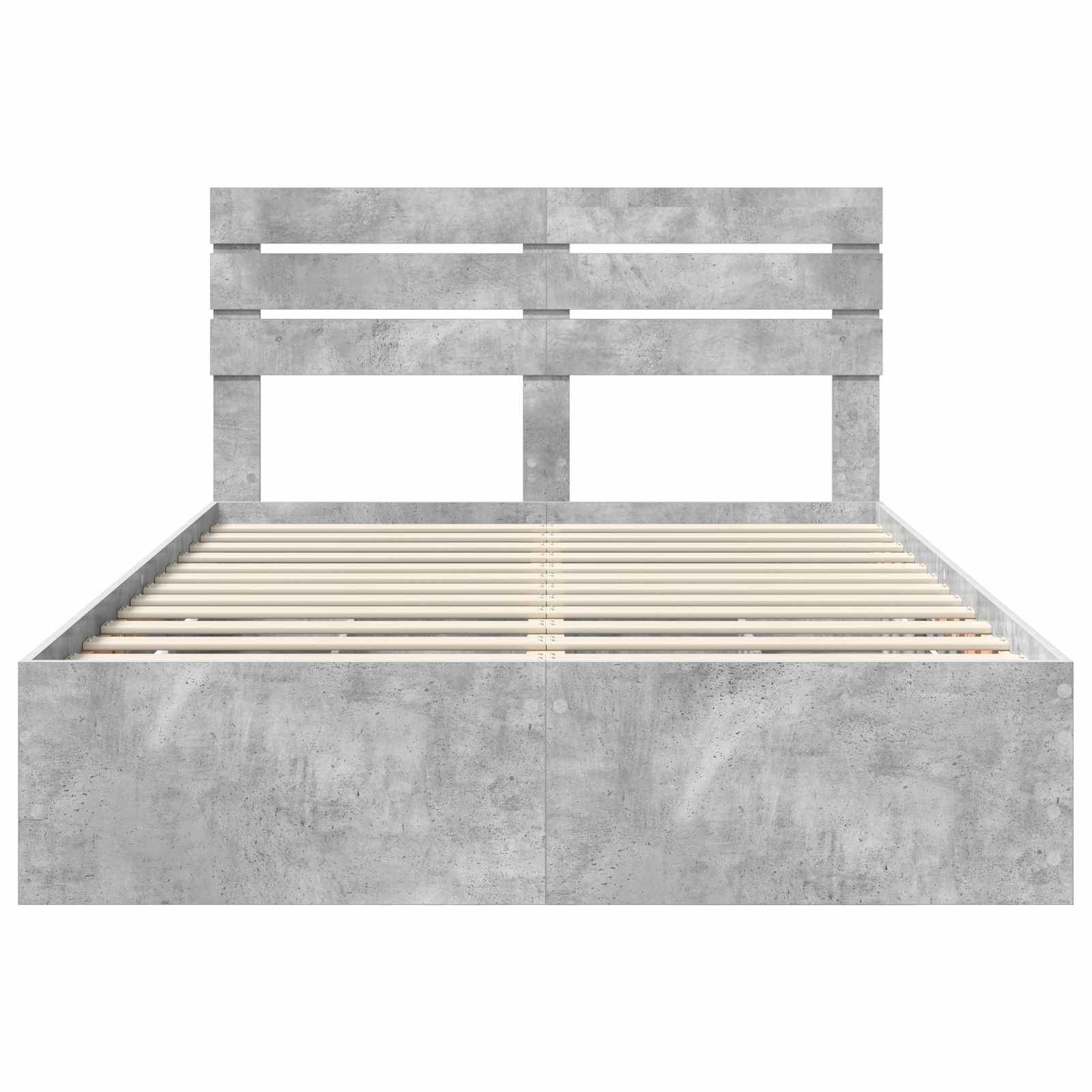 Krevetna konstrukcija s ladicama Betonski sivi 140 x 190 cm