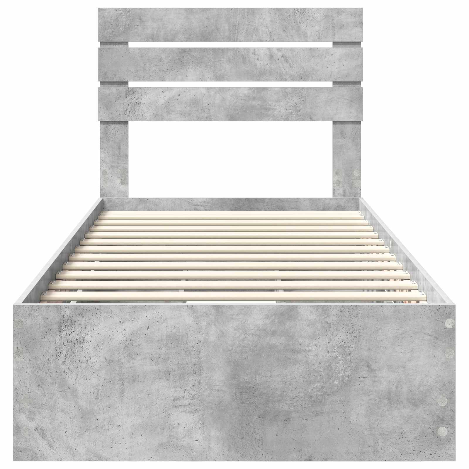 Krevetna konstrukcija s ladicama Betonski sivi 90 x 200 cm