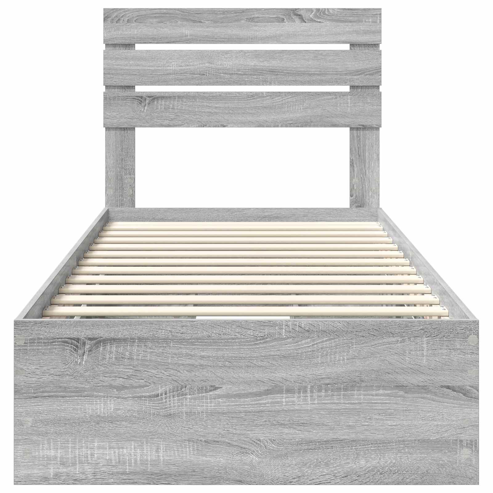 Krevetna konstrukcija Siva Sonoma 90 x 200 cm Inženjersko Drvo